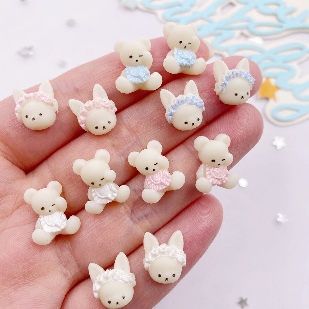 Art Craft 2 Year Olds - 30Pcs Resin Kawaii Colorful 3D Mini
