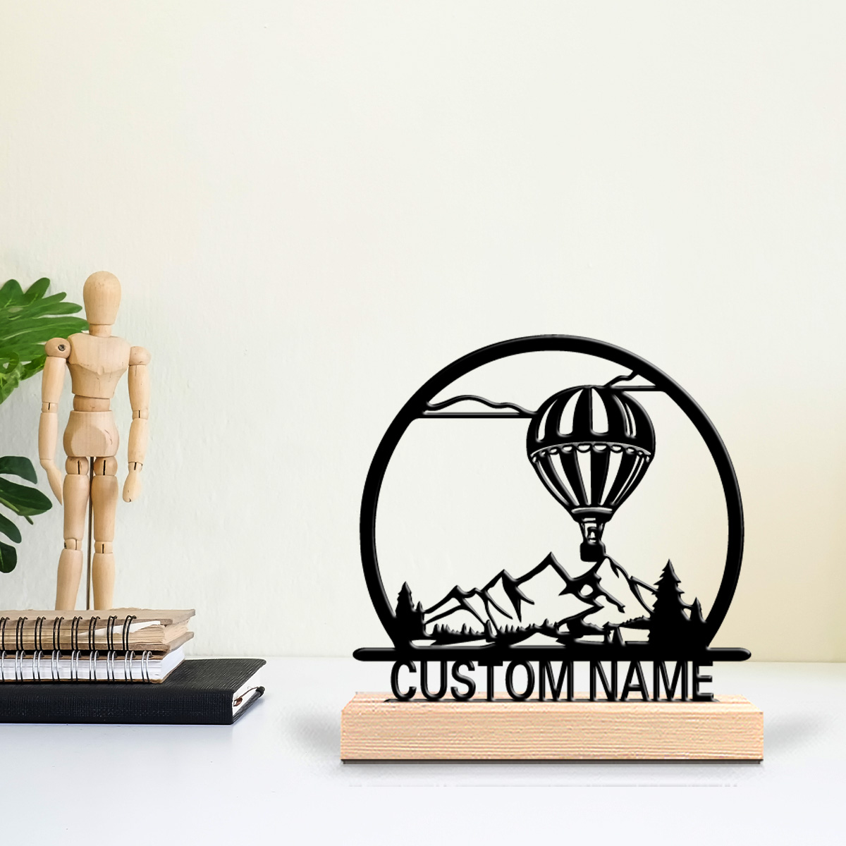 Art Y Craft - 1pc Hot air balloon Customized Name