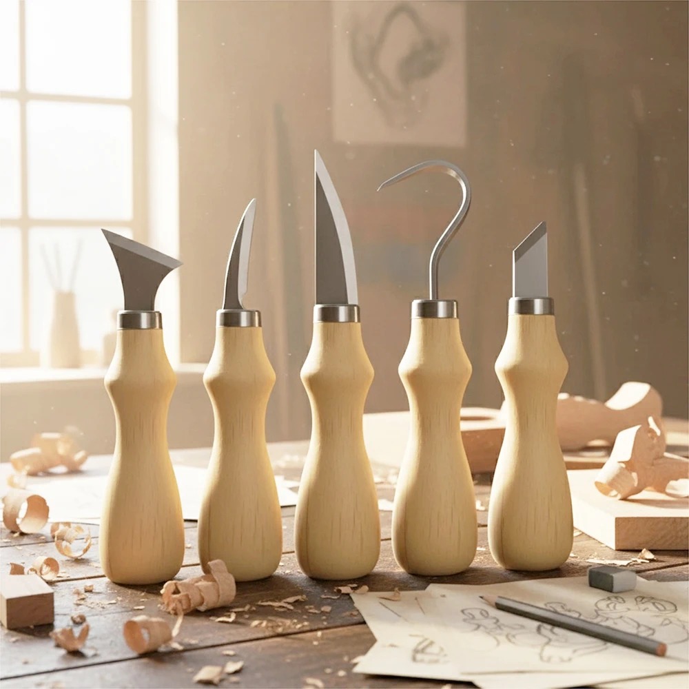 5Pcs Wood Carving Tools Set,Cu - огляд і ціна Art Craft Knife