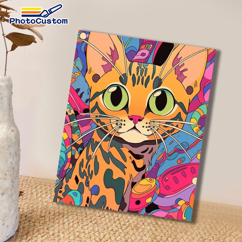 PhotoCustom Ginger Cat Paintin - огляд і ціна Art Craft Easy Ideas