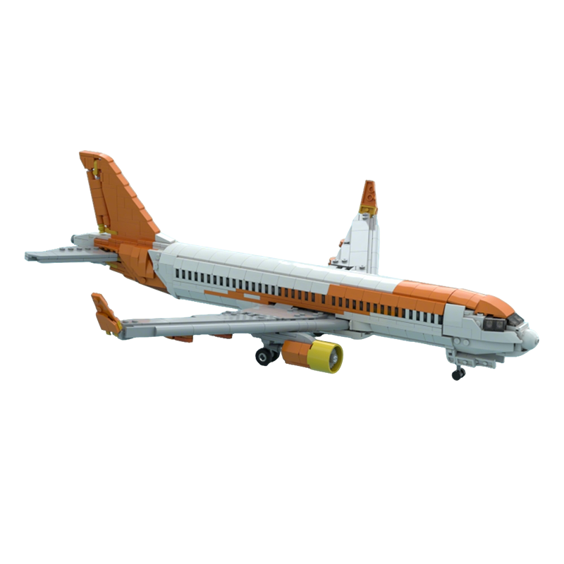 1100pcs MOC Easy Jet Airbuss A - огляд і ціна Art Craft Easy Ideas