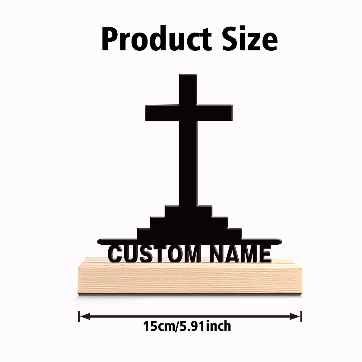 1pc Simple Holy Cross Custom T - огляд і ціна Art Craft Simple