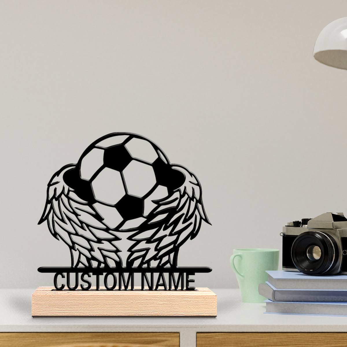 1pc Wing Soccer Custom Text Ti - огляд і ціна Art Y Craft