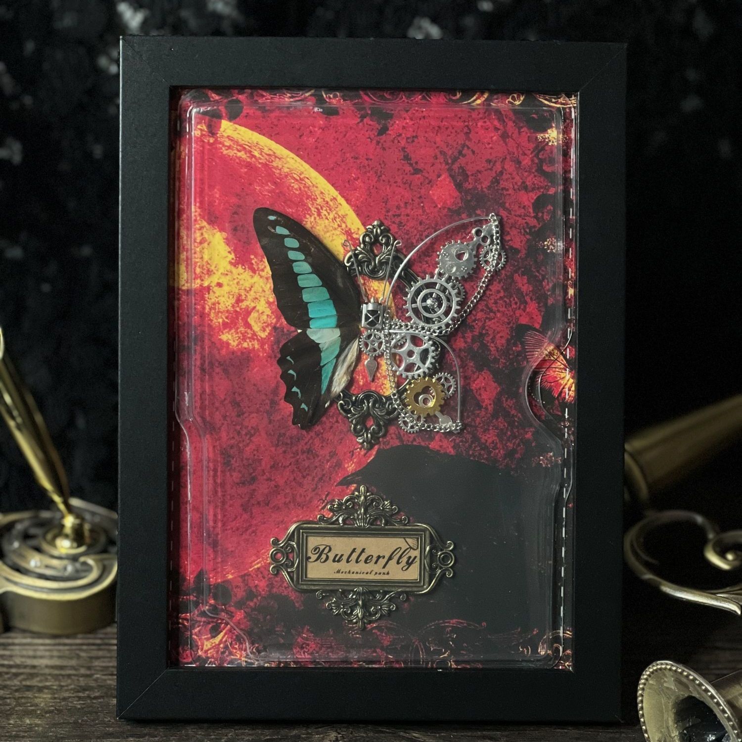 Steampunk Butterfly Frame DIY  - огляд і ціна Art Craft Butterfly