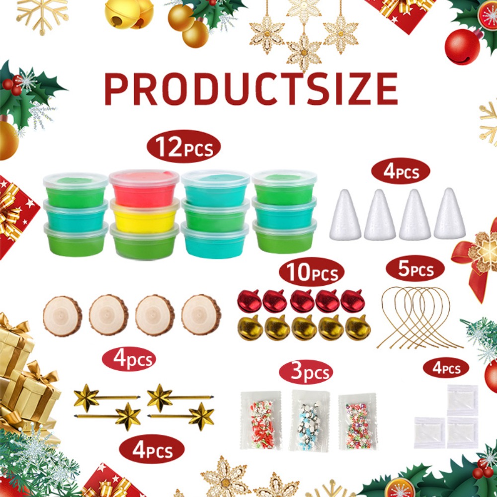 Christmas Trees DIY Crafts Kit - огляд і ціна Air Dry Clay