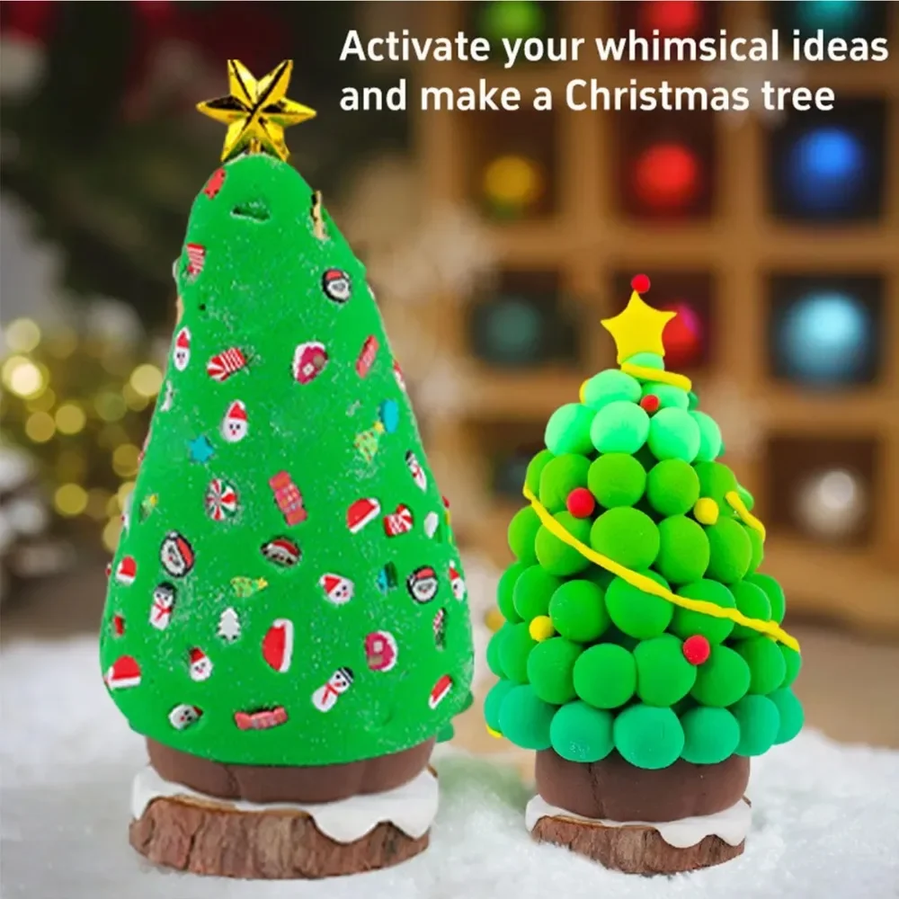 Christmas Trees DIY Crafts Kit - огляд і ціна Air Dry Clay