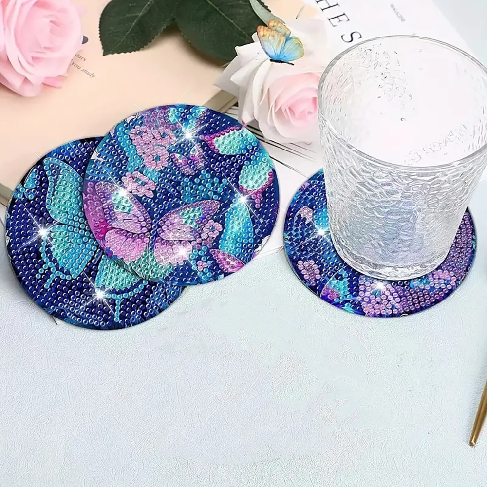 8 Diamond Art Painting Coaster - огляд і ціна Art Craft Butterfly
