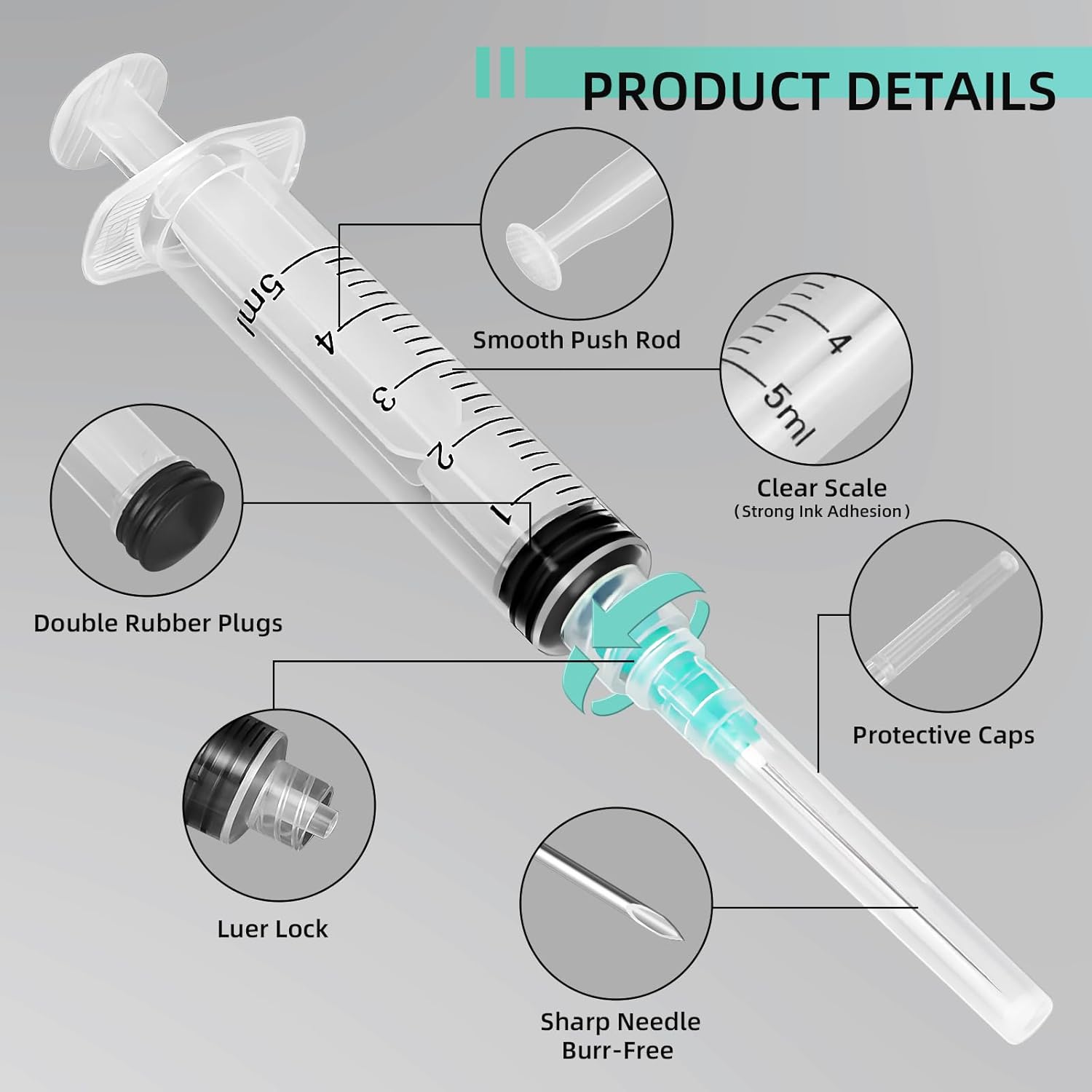 5ml Luer Lock Syringe, Suitabl - огляд і ціна Art Y Craft