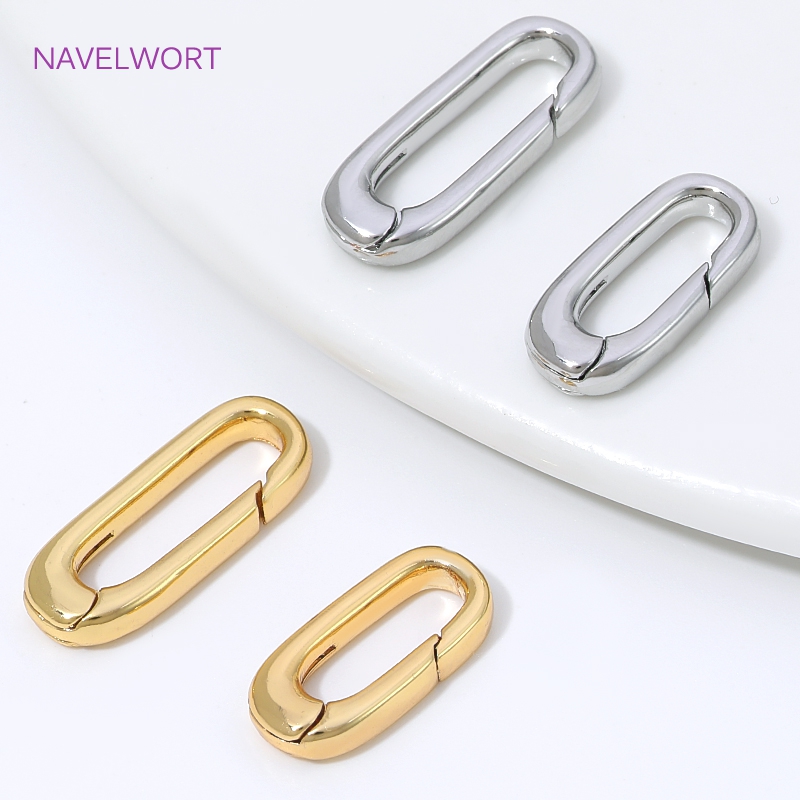 1/2/4Pcs 18K Gold Plated Oval  - огляд і ціна Art Craft Diy