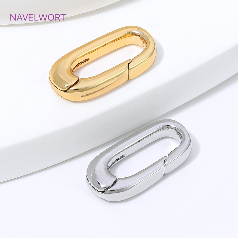 1/2/4Pcs 18K Gold Plated Oval  - огляд і ціна Art Craft Diy