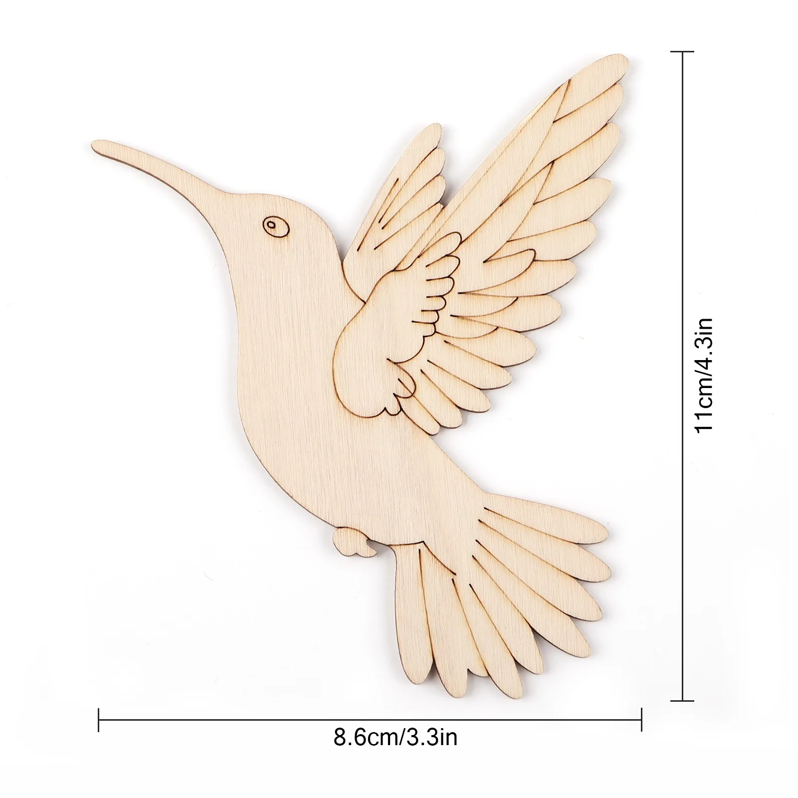 10pcs Unfinished Wood Animal B - огляд і ціна Art Craft Diy