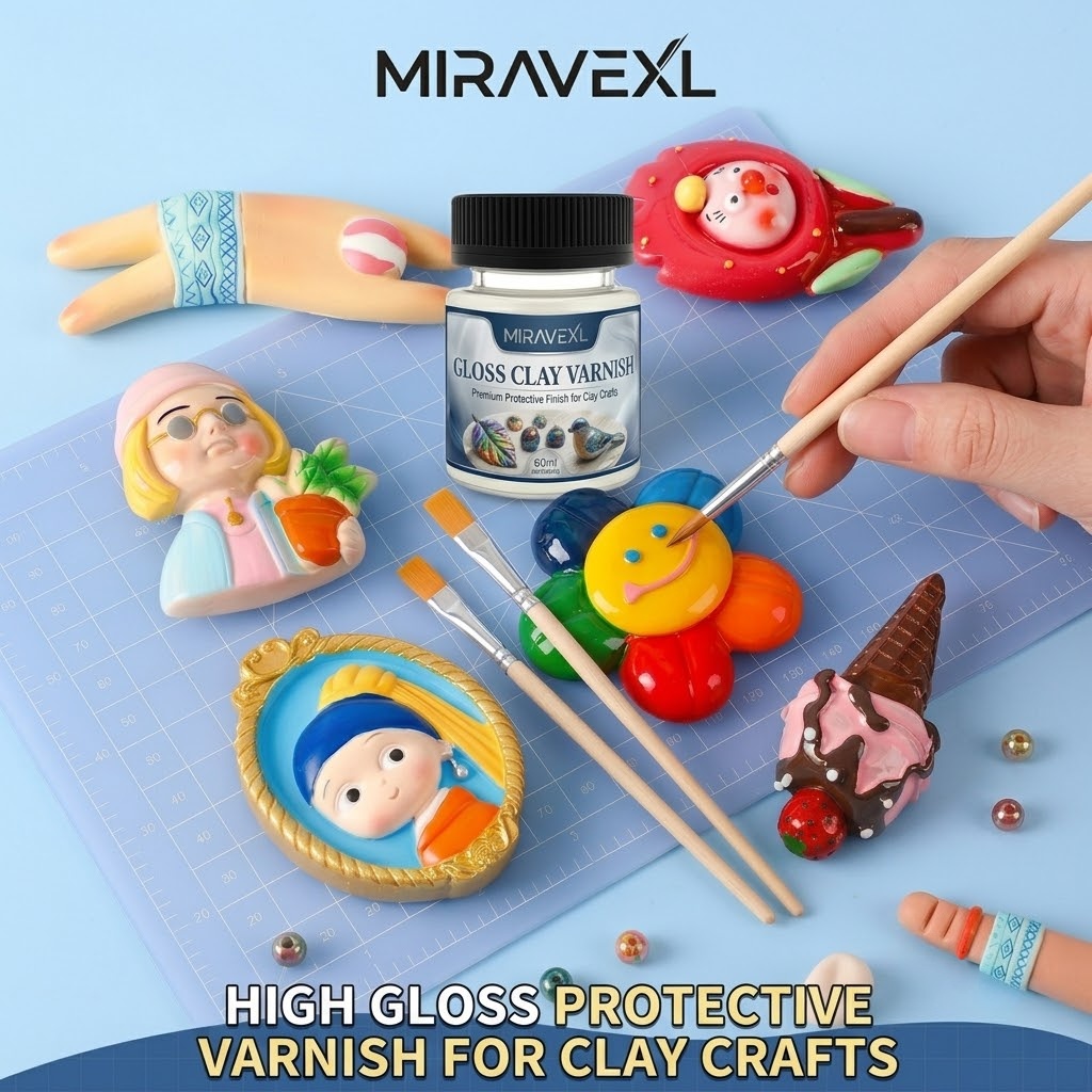 High Gloss Clay Glaze with 2 B - огляд і ціна Air Dry Clay