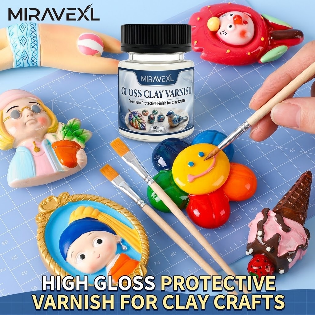 High Gloss Clay Glaze with 2 B - огляд і ціна Air Dry Clay