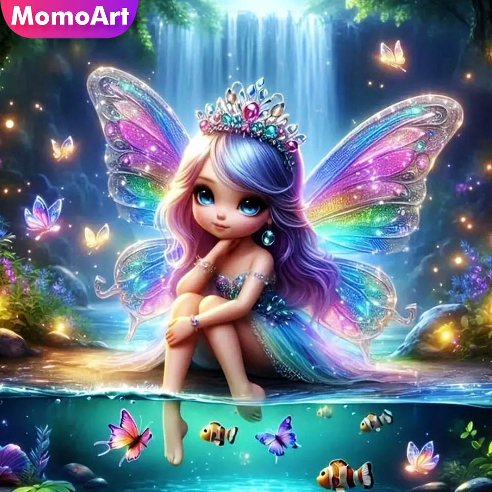 Momoart Girl Diamond Mosaic Po - огляд і ціна Art Craft Butterfly