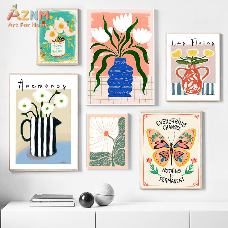 AZNM Boho Floral Canvas Wall A - огляд і ціна Art Craft Butterfly