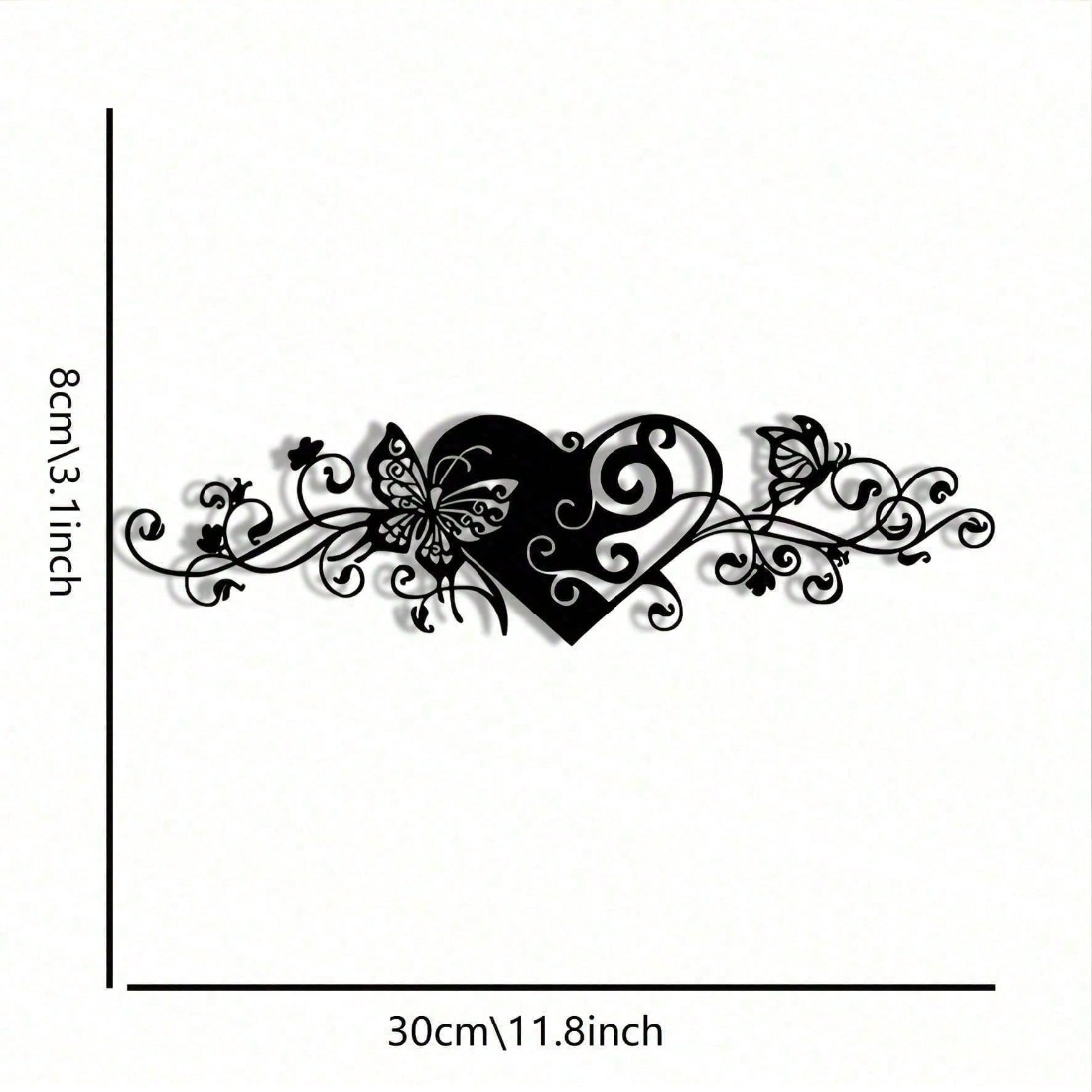 Minimalist 2D Metal Wall Art,  - огляд і ціна Art Craft Butterfly