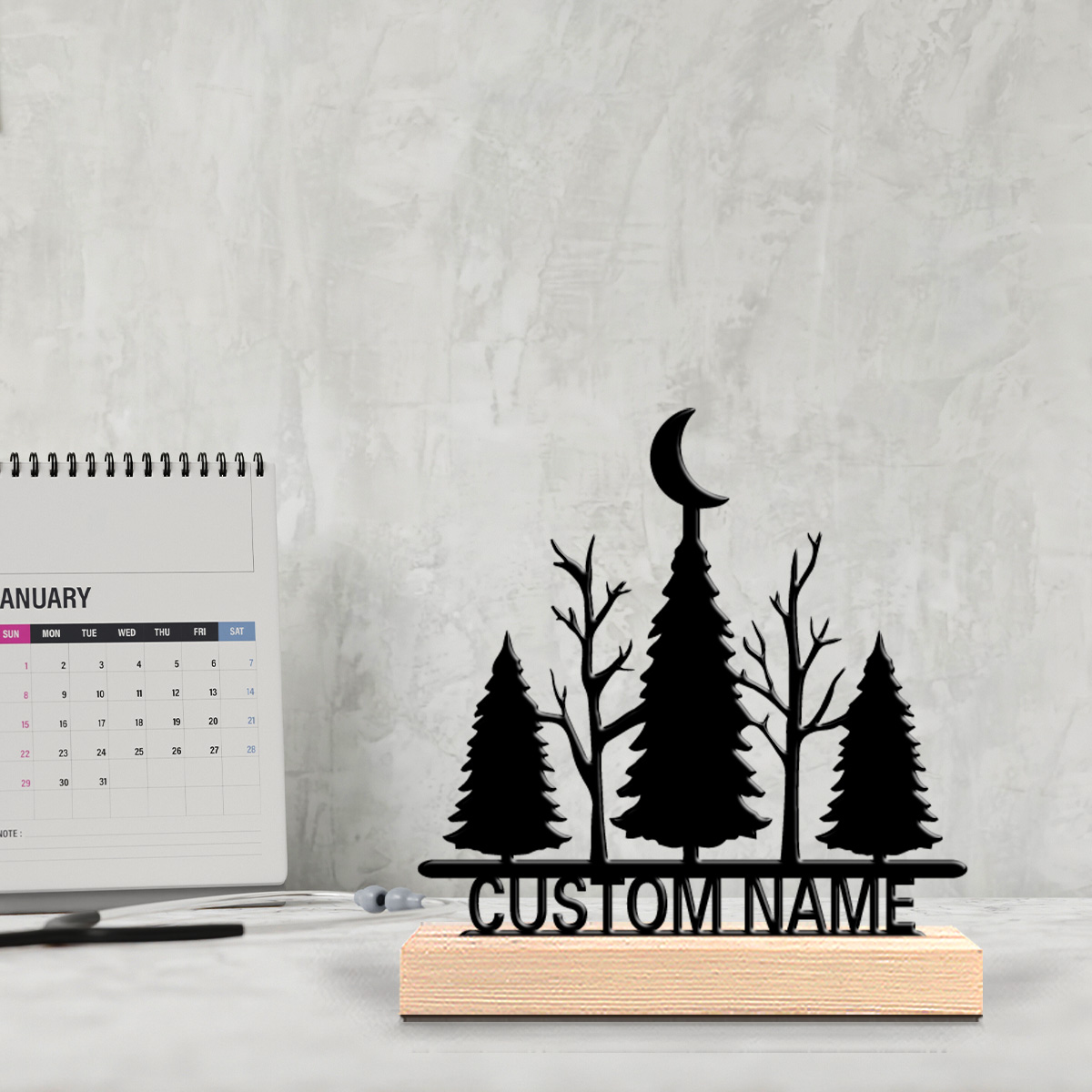 1pc Minimalist moon tree Custo - огляд і ціна Art Y Craft