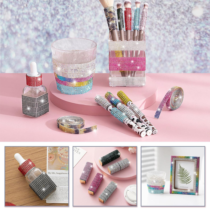 4 Row Rhinestone Ribbon Roll D - огляд і ціна Art Craft 2 Year Olds