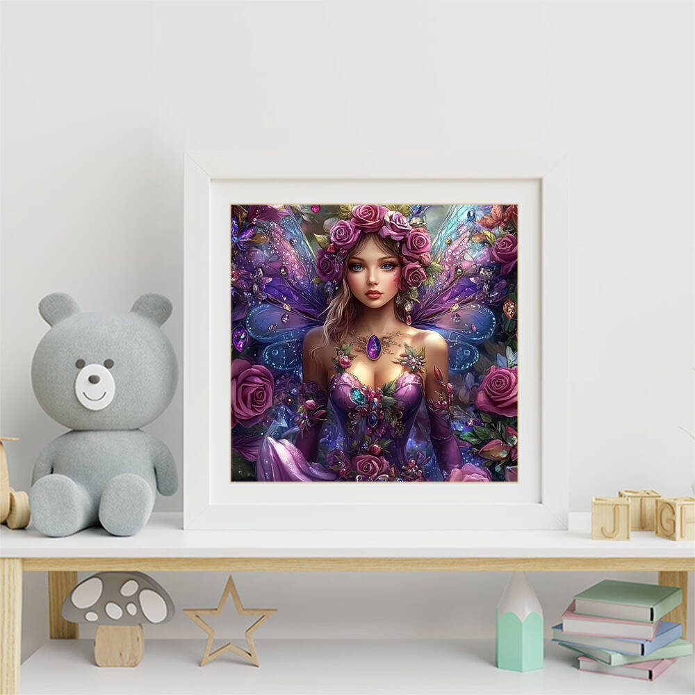 5D DIY Diamond Mosaic Woman Po - огляд і ціна Art Craft Butterfly