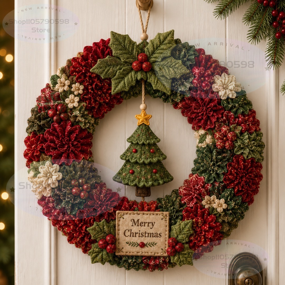 3D Fabric Poke Wreath DIY Kit, - огляд і ціна Art Craft Diy