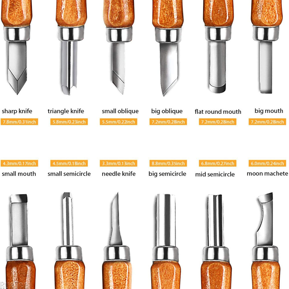 12Pcs SK2 Woodworking Carving  - огляд і ціна Art Craft Knife